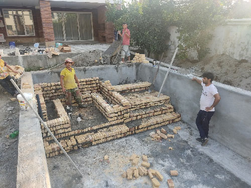 ساخت استخر بتنی