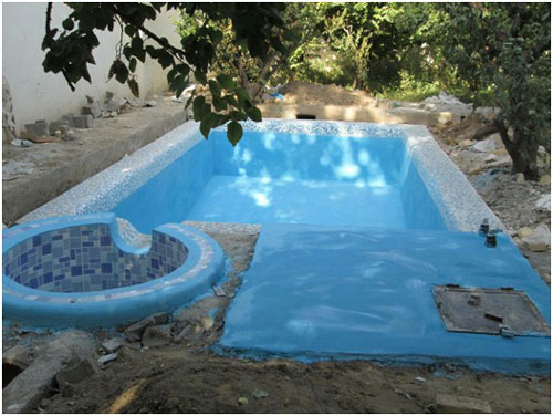 رنگ  آمیزی استخر